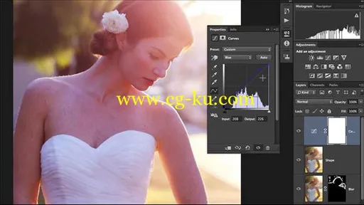 琳达-修饰Photoshop 婚纱肖像的图片1