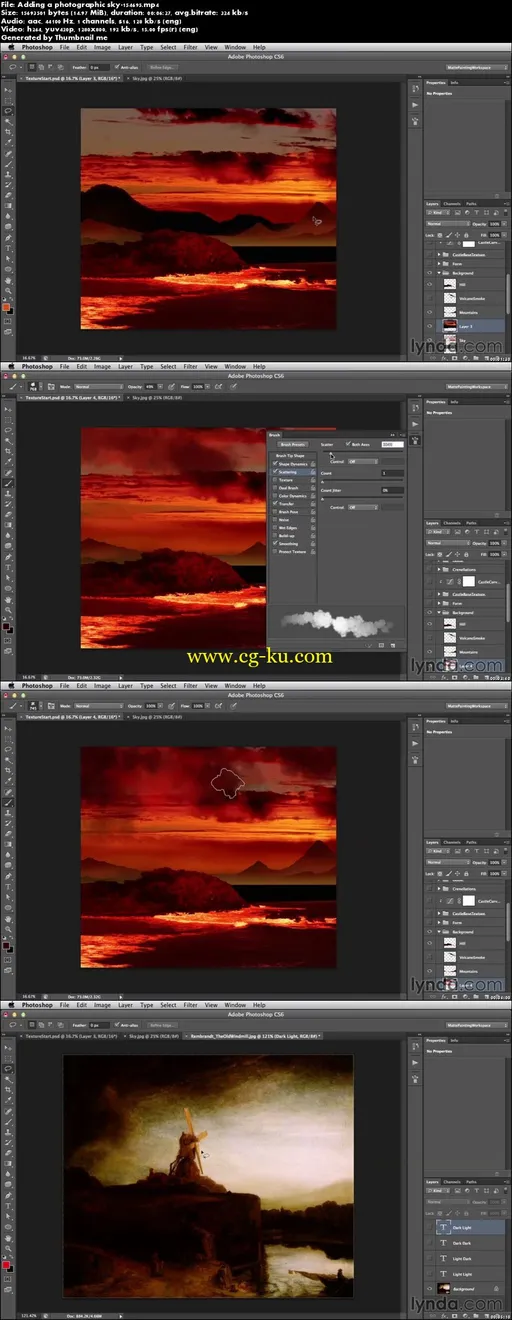 Lynda – Digital Matte Painting Essentials 4Texturing的图片1