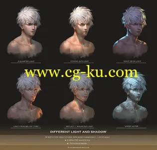 Gumroad - Different Light and shadow tutorial by Yu Cheng Hong的图片1