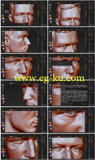 ZBrush雕刻逼真的面孔的方法的图片1