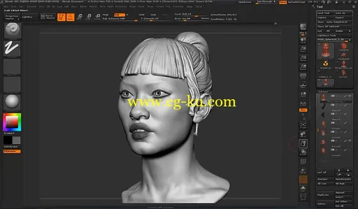 ZBrush 创建一个女人头像的图片1