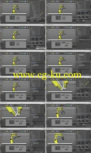 Cinema 4D动画技巧教程机器人手臂演示的图片1