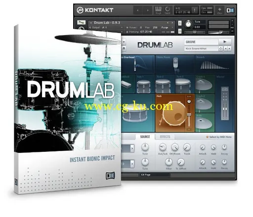 音效下载Native Instruments Drumlab v1.2 KONTAKT的图片1