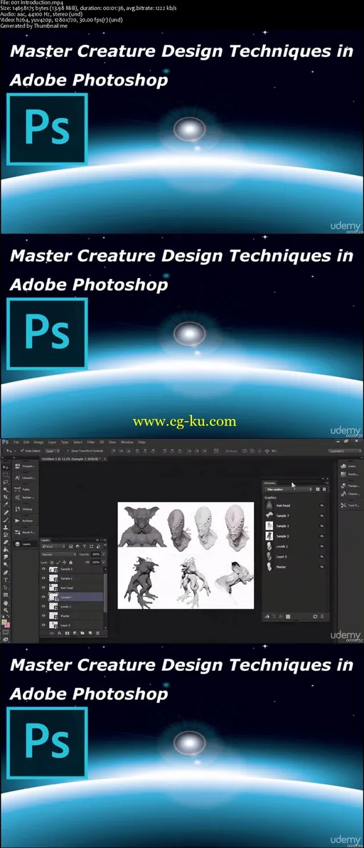 Master Creature Design Techniques in Adobe Photoshop (Pro)的图片1