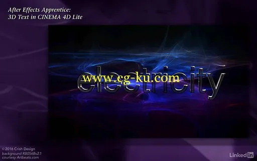 Lynda – After Effects Apprentice 18 3D Text CINEMA 4D Lite的图片1