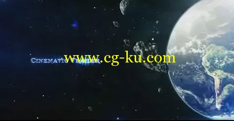 太空中的科幻电影字幕版预告片AE工程,含音频的图片1