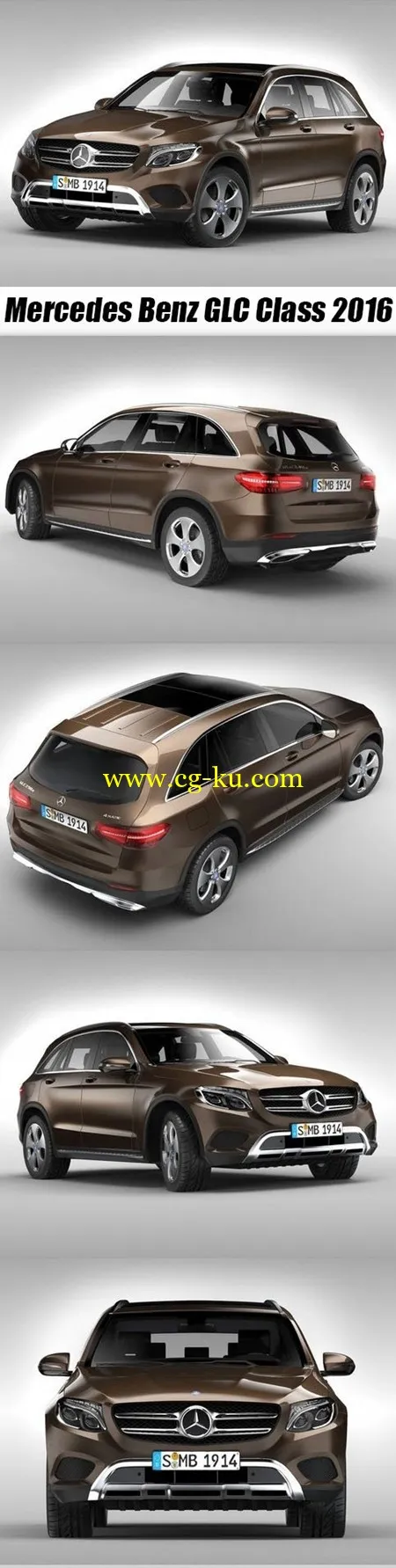 CGTrader 3D MODELS Mercedes Benz GLC Class 2016的图片1