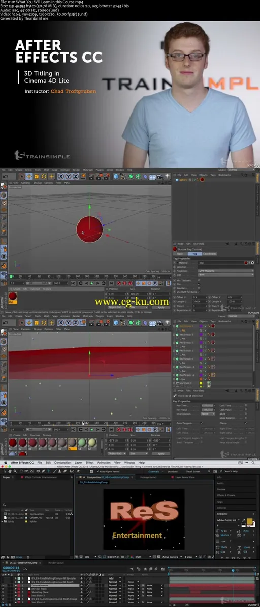 After Effects CC 3D Titling in Cinema 4D Lite的图片2