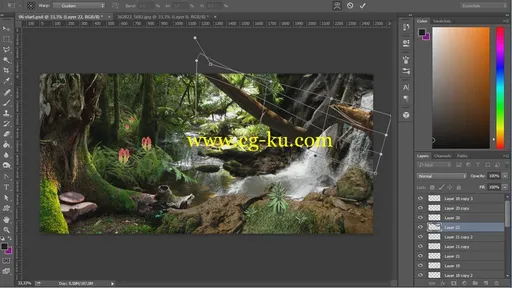 Transitioning Environments from Realistic to Fantasy in Photoshop的图片2