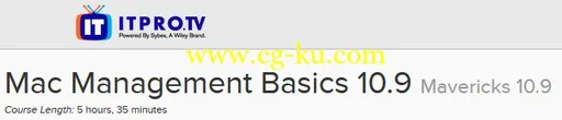 ITPRO.TV – Mac Management Basics 10.9: Mavericks 10.9的图片1