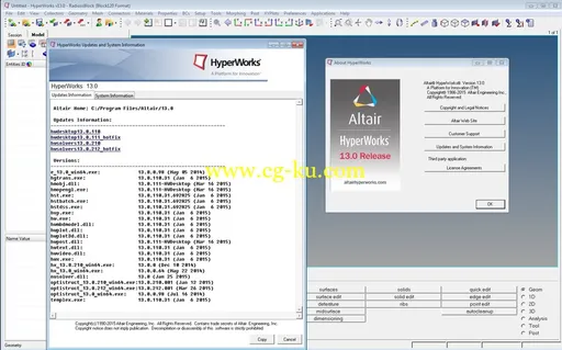 Altair HyperWorks Solvers 13.0.212 HofFix Win/Linux的图片2