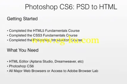 Skillfeed – Photoshop CS6 PSD to HTML的图片1