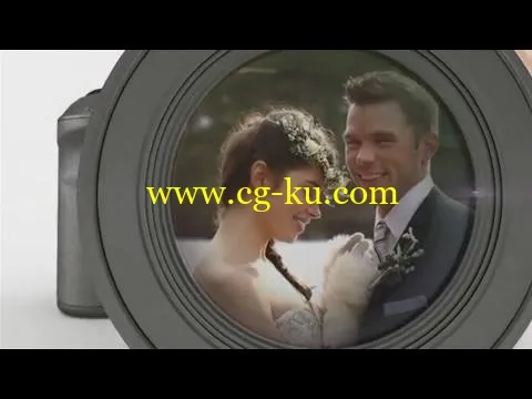白色典雅的婚礼电影开场片头AE模板的图片1