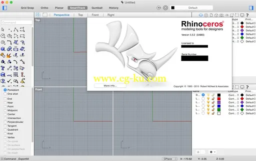 Rhinoceros For Mac 5.1.5B161 Multilingual MacOSX的图片2