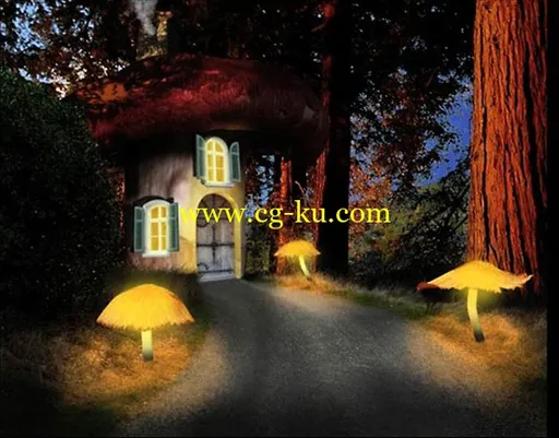 Photoshop梦境蘑菇房子制作教程的图片1