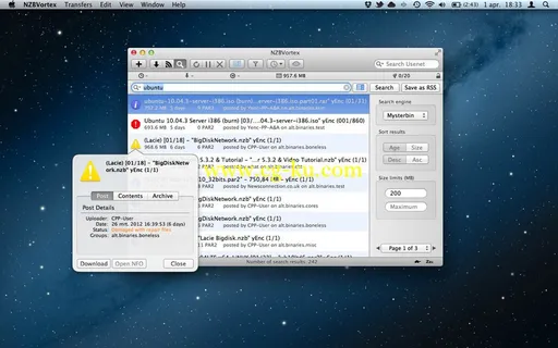 NZBVortex 3.3.2 MacOsX的图片1