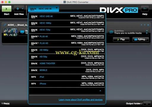 DivX Pro 10.5.7 Multilangual MacOSX的图片2