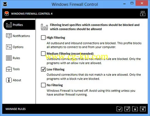 Windows Firewall Control 4.7.0 Multilingual 防火墙的图片1