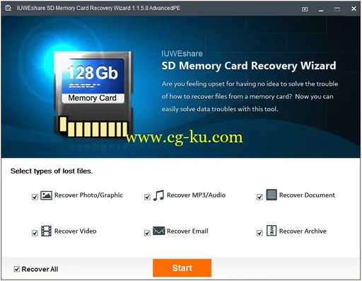 IUWEshare SD Memory Card Recovery Wizard 1.1.5.8 Unlimited / AdvancedPE的图片1