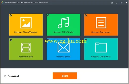 IUWEshare Any Data Recovery Wizard 1.1.5.8 Unlimited / AdvancedPE的图片1