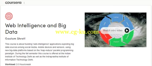 Coursera – Web Intelligence And Big Data的图片1