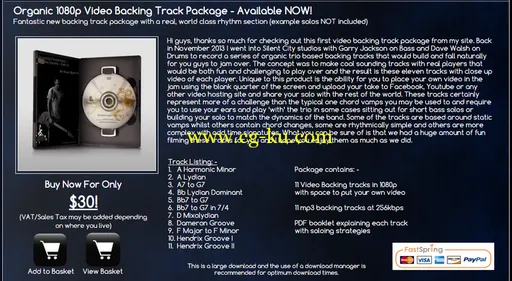 Tom Quayle – Organic 1080p Video Backing Track Package的图片1