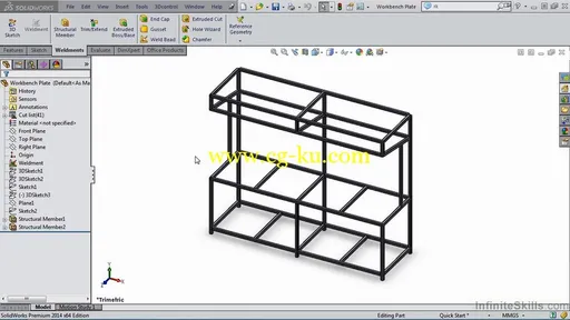 Infinite Skills – SolidWorks – Weldments Training Video SolidWorks熔接培训视频的图片2