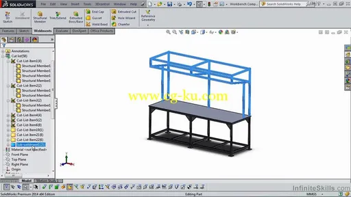 Infinite Skills – SolidWorks – Weldments Training Video SolidWorks熔接培训视频的图片3