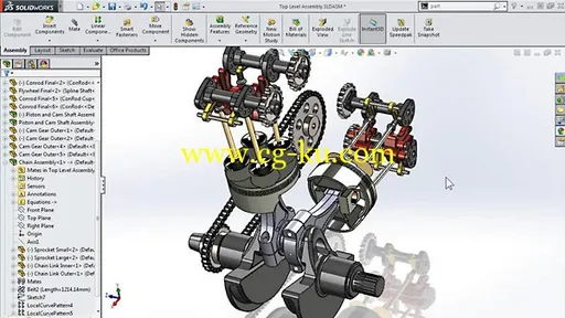 Lynda – Modeling A Motorcycle Engine With SolidWorks的图片1