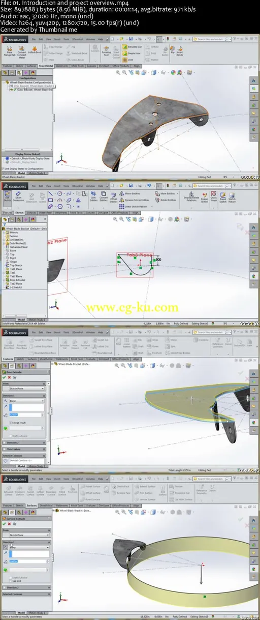 Dixxl Tuxxs – Creating A Wheel Blade Bracket In SolidWorks的图片2