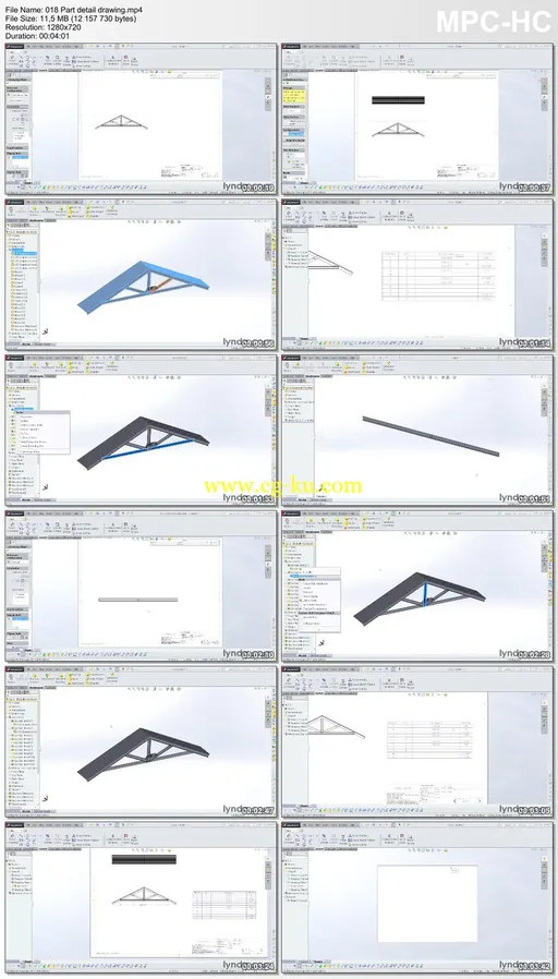 Lynda – Steel Building Design With SOLIDWORKS Weldments的图片2