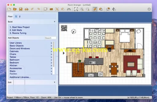 Room Arranger 8.4.0.545 Multilingual MacOSX的图片1