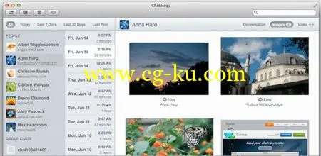 Chatology 1.1 MacOSX 聊天信息搜索管理工具的图片1