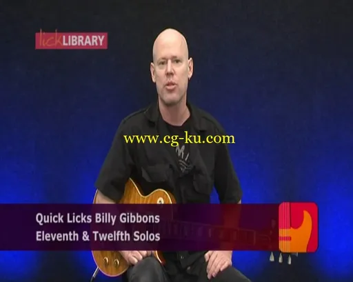 Quick Licks – Up Tempo Blues Shuffle Am By Billy Gibbons (2013) 节奏蓝调吉他课程的图片2