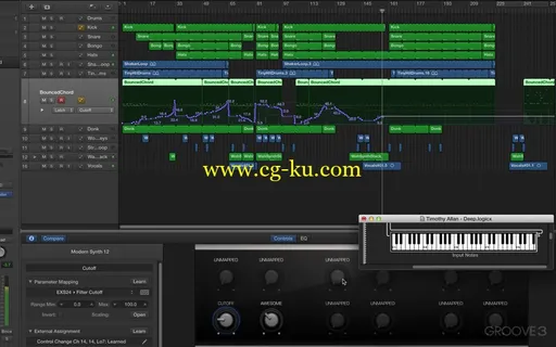 Groove3 – Producing Deep House In Logic Pro X (2014)的图片3