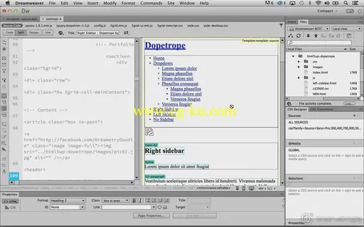 Trainsimple – Dreamweaver CC Building On The Fundamentals的图片3