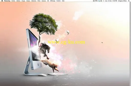 Tuto.com – iMac Life – Composition Photoshop Artistique的图片1