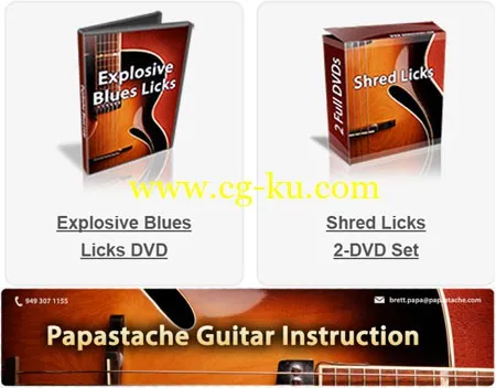 Papastache: Blues And Shred Lick’s DVD’s – With Brett Papa的图片1