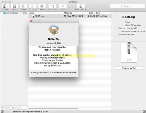 BetterZip 3.0.4 Multilangual MacOSX的图片2