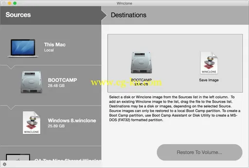 Winclone Pro 5.5 MacOSX的图片1