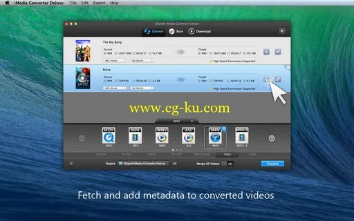 ISkysoft IMedia Converter Deluxe 4.7.1 Multilingual MacOSX的图片3