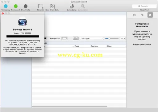 Extensis Suitcase Fusion 6 V17.3.2 Multilingual MacOSX的图片2