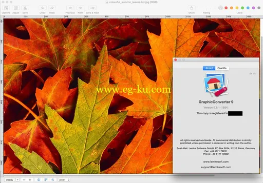 GraphicConverter 9.7.5 Multilingual MacOsX 图片编辑及阅览程序的图片2