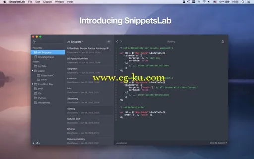 SnippetsLab 1.6 Retail MacOSX的图片1