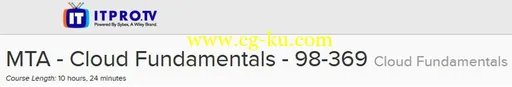 ITPRO.TV – MTA – Cloud Fundamentals – 98-369: Cloud Fundamentals的图片1