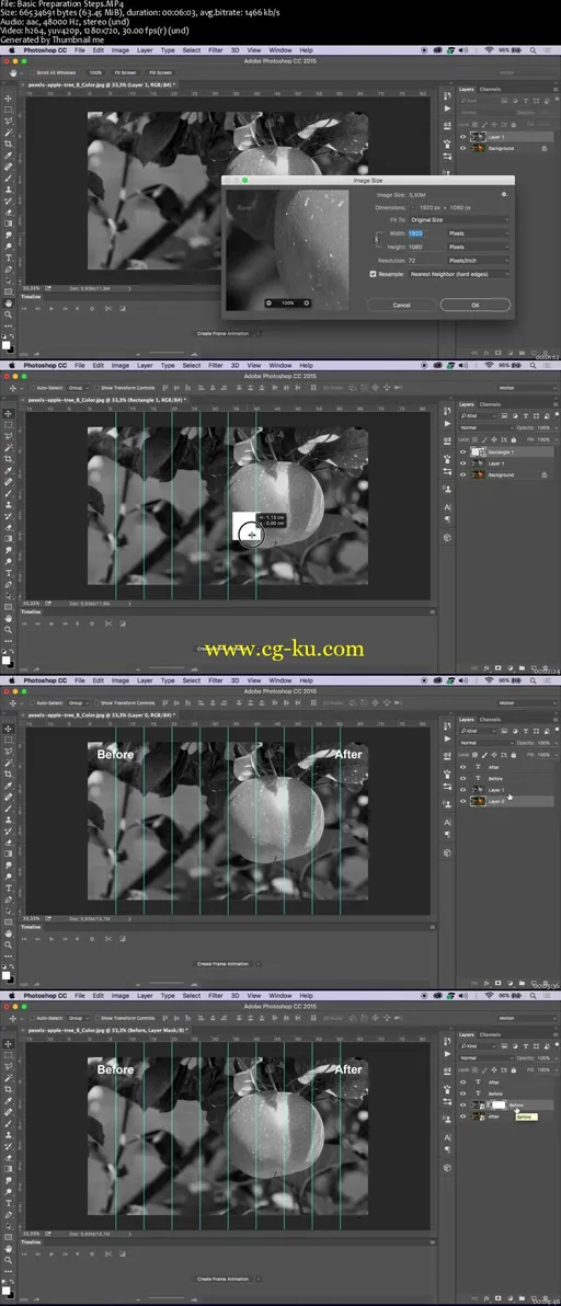 Create Simple Before and After Comparison Animation in Photoshop的图片2