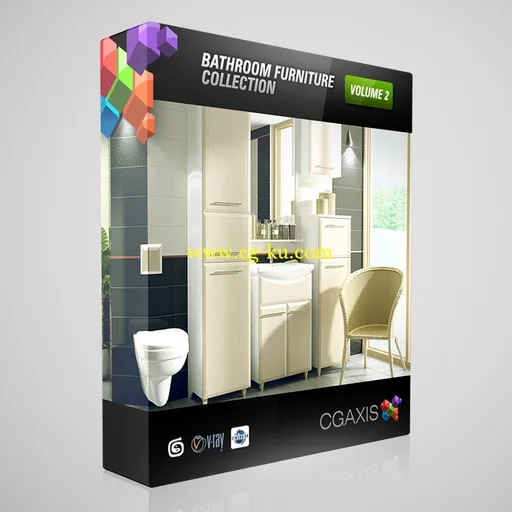 CGAxis Models Volume 2 Bathrooms 卫浴模型的图片1