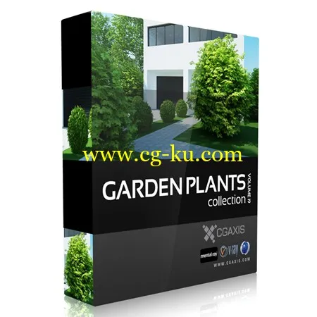 CGAxis Models Volume 19 Garden Plants 园林植物模型下载的图片1