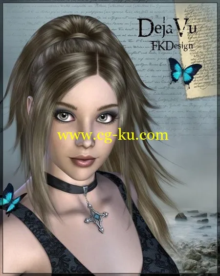 DAZ3DPoser模型DejaVu Hair的图片1