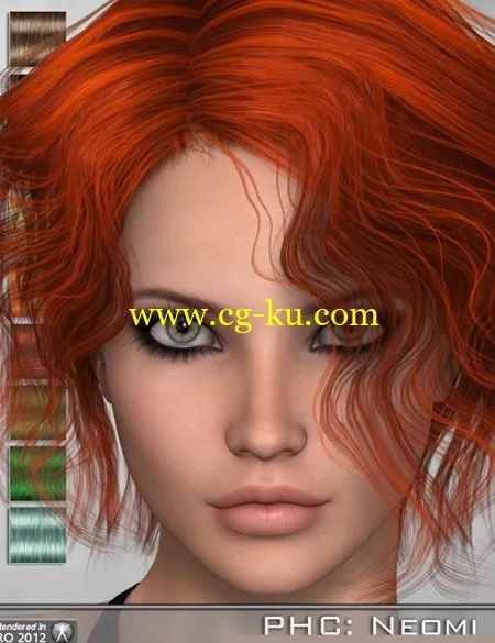 DAZ3DPoser模型,人物模型PHC Neomi hair的图片1